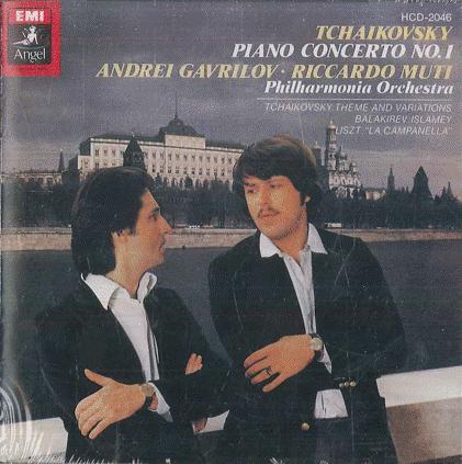 CD RICCARDO MUTI ANDREI GAVRILOV PHI Tchaikovsky Piano Concerto No 1 HCD2046 ANGEL Japan Classical Used