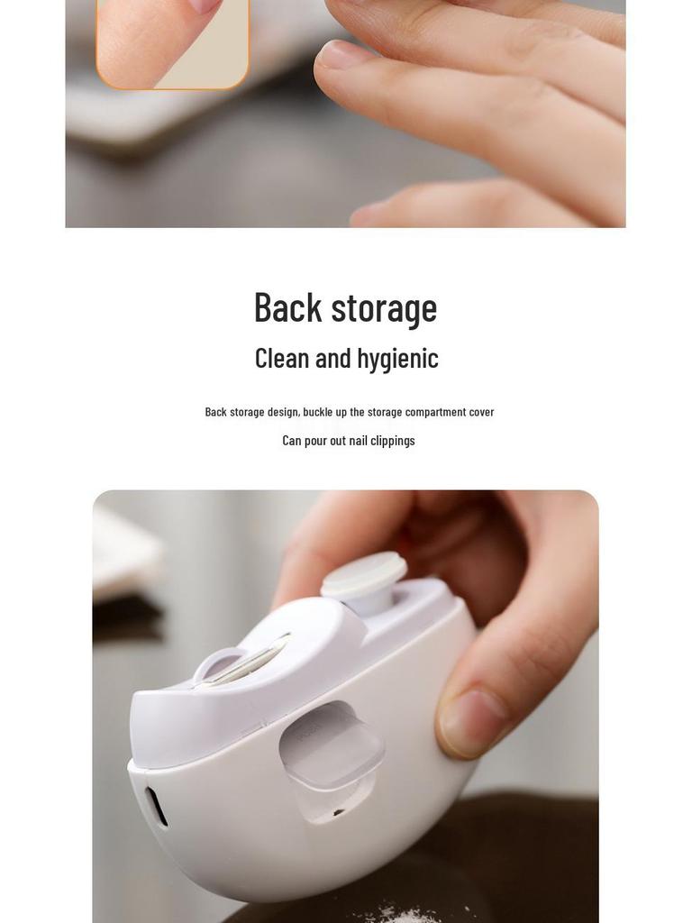 Electric Nail Clipper & Polisher for Kids and Adults - Anti-Pinch, Multi-Function