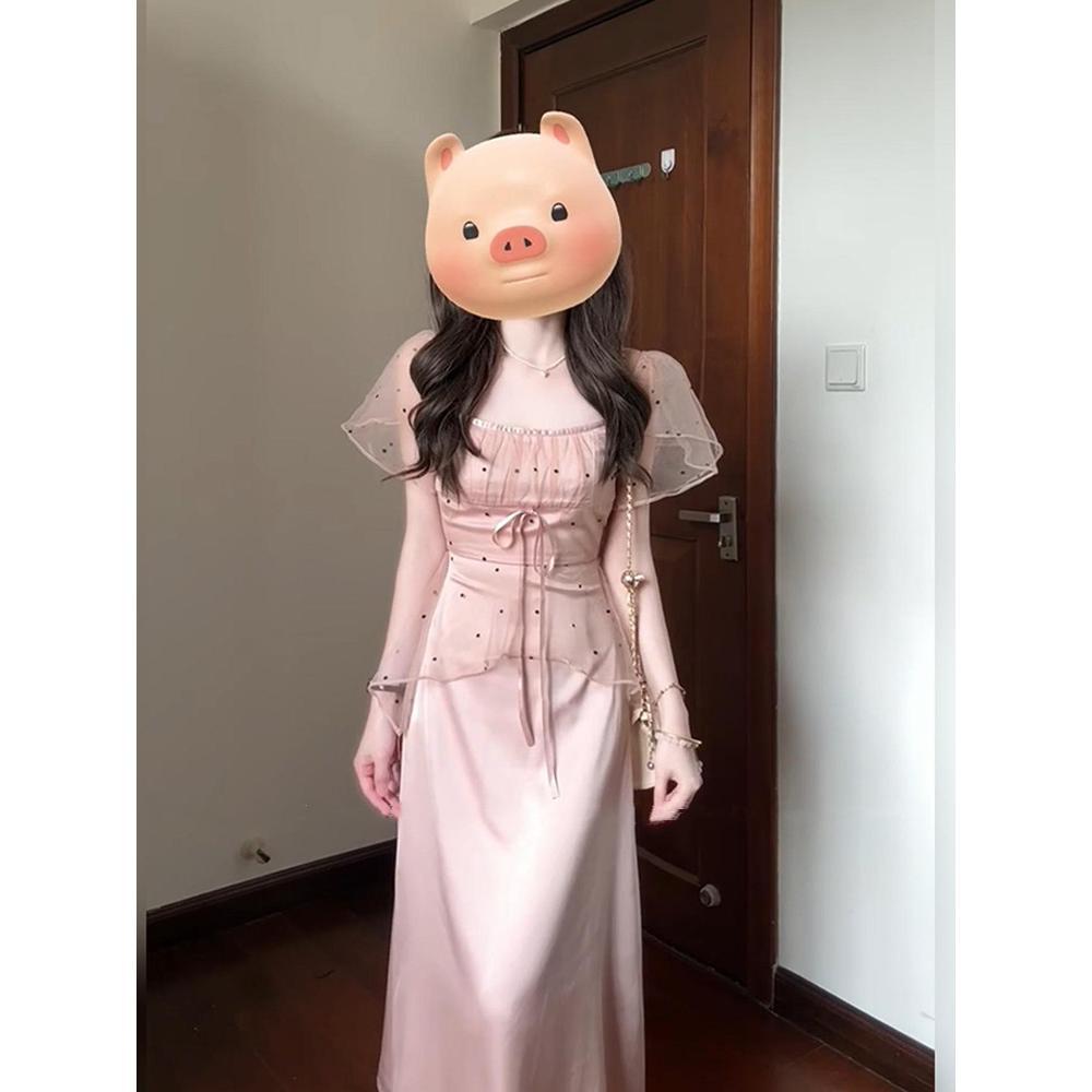 Платье Сяосянфэн длинное платье, популярная в этом году красивая юбка женское лето темперамент