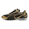 Puma V-S1 Металлические низкие кроссовки для повседневной носки Унисекс кроссовки Черный Золотой 402953-04