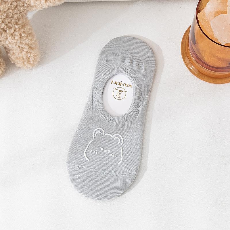 Женские летние тонкие носки-следки с низким подъемом и невидимым верхом однотонные, не спадают.