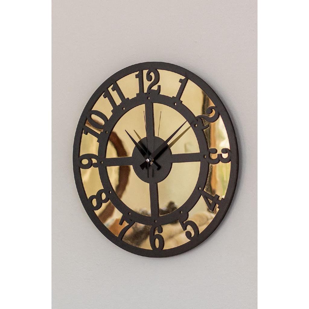 Стильные современные настенные часы 50х50 см с зеркальным золотом и турецкими цифрами, современные часы для домашнего офиса