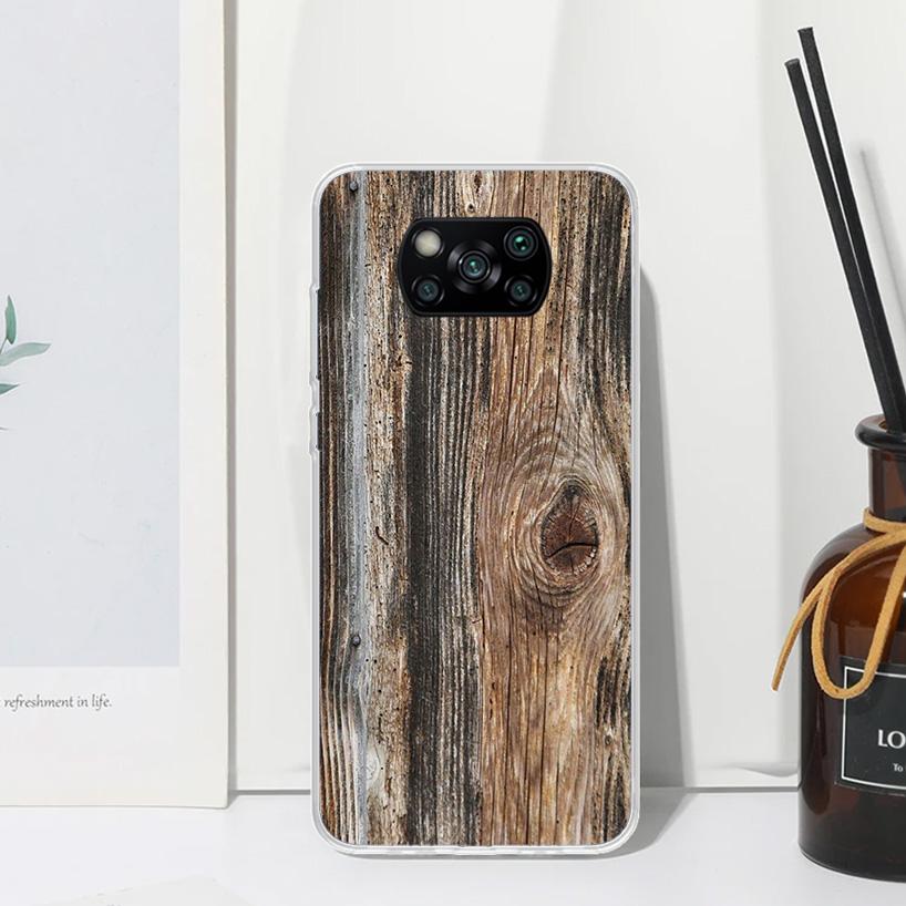 Wood Wooden Pattern Phone Case For Xiaomi Poco X7 X6 X5 M7 M8 Pro F7 Ultra Redmi 15C 15 13C 13 12C 12 10 10C 10A Art Fundas Poco