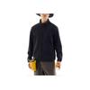 Anta Outdoor Series Warm Stand Collar Hiking Knit Sweater Men Sweater Basic-Black 952446702-4