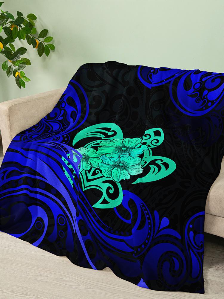 Flannel blanket sea animals turtle blanket crystal fleece blanket spring and autumn