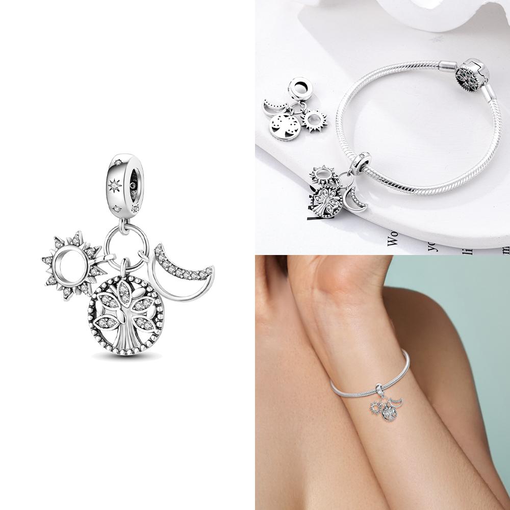 Шармы Бусины Подходят Щенок Оригинальная Медь Сердце Бант Медные Шармы для Браслета Подвеска Женские Ювелирные Изделия Подарки