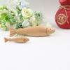 DIY Craft Fake Fish Ornament Wood Carving Fish Playset Model Kids Favor Toy