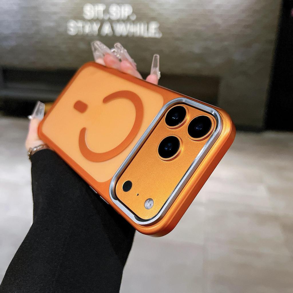Металлический УФ эксимерный магнитный чехол для iPhone 17 Pro Max, матовая защитная накладка с покрытием soft-touch