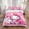 Unicorn Hello Kitty Friendship Print 3Pcs Bedding Setduvet Cover With 2 Bedropillowcase Home Birthday Gift