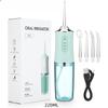 New Oral Irrigator Portable Dental Water Flosser USB Rechargeable Dental Water Jet Pick Flosser 4 Jet Tip 3 Modes Teeth Cleaner