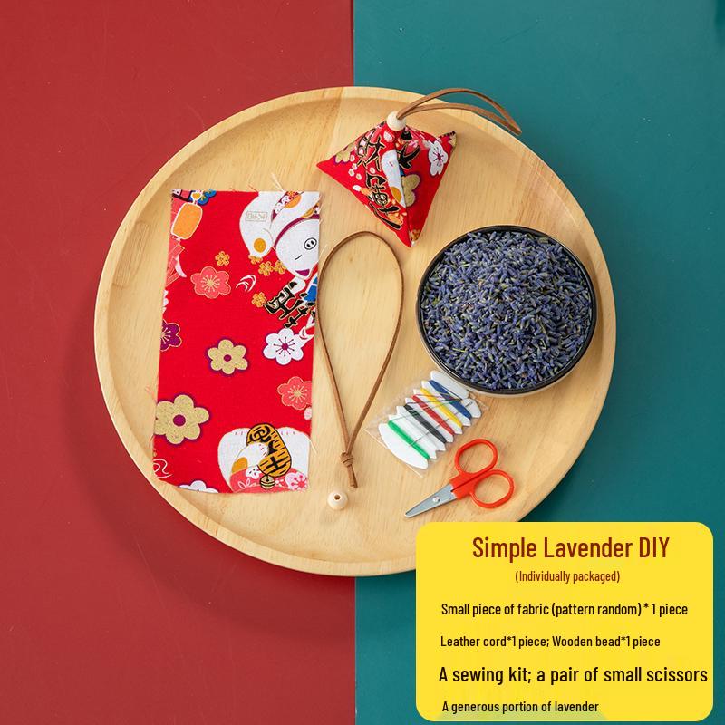 Handmade Dragon Boat Festival Sachets: Lavender & Mugwort Mosquito Repellent in Ancient Hanfu Style for Kids
