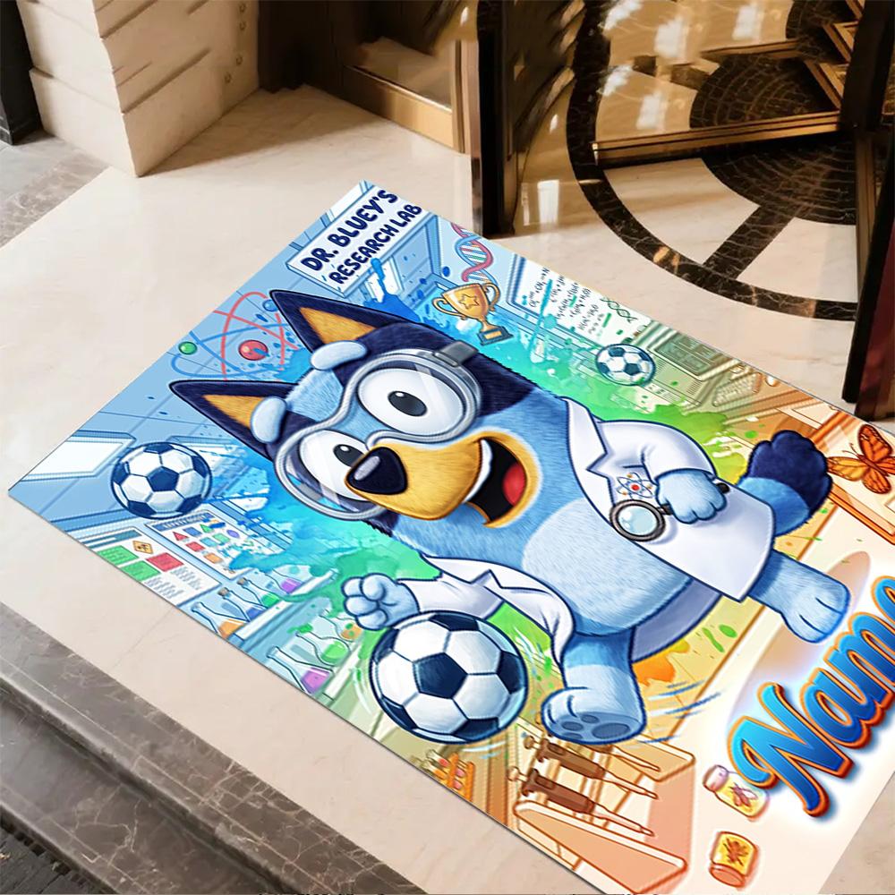 Christmas Football Fun Customize Text Carpet Design for Playrooms Balcony Bedrooms Hallway Antislip Carpet Decorate Offices Spiritual Gift