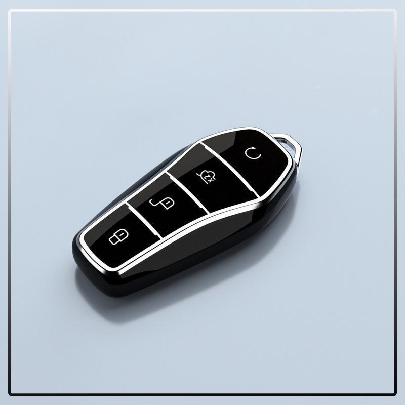 Чехол для ключа автомобиля BYD Yuan PLUS 2025 года с высококачественной защитной цепочкой для мужчин и женщин