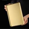 Rectangular Golden Serving Tray Set