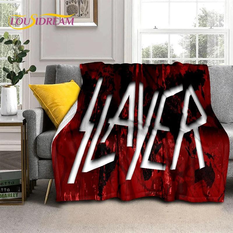 Пледы с изображением группы Slayer, Мягкие пледы для дома, спальни, кровати, дивана, пикника, путешествий, офиса, покрывало для отдыха, Детские пледы