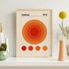 Пикассо Танцовщица Баухаус Круглый Харинг Оранжевый Настенное Искусство Холст Картина Скандинавская эстетика Плакат и принт Декор в гостиную Картина