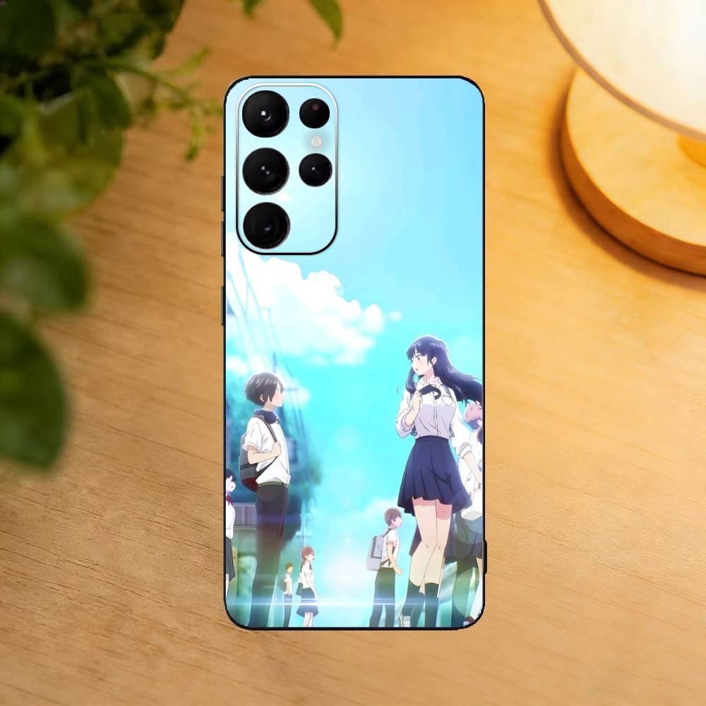 Чехол для телефона Anna The Dangers In My Heart для Samsung S25,24,23,22,30,21,10,9,Ultra,Plus,Lite Мягкий черный чехол