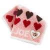 Blooming PAUL JOE ACCESSOIRES Mini Towel Handkerchief with Nunet & (approx. 20cm) Appliqué, Women's, Approx. 20cm, 107105-0008 (Pink)