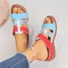 Women's Sandals Summer Women Wedge Sandals Open Toe Slippers Vintage Anti-Slip Casual Female Platform Retro Shoes Open Heel