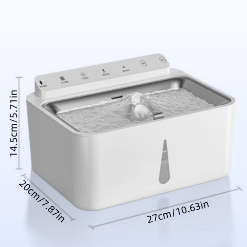 Беспроводной сенсорный фильтр для воды с объемом 5 литров, многоцикловой, живой, для домашних животных, автоматическая поилка, бесшумная, умная кормушка для воды для домашних животных