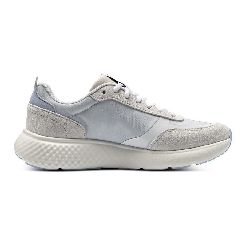Under Armour Decoy Lux Breathable Cushioned Low Top Running Shoes Women Beige Blue 3028614-100