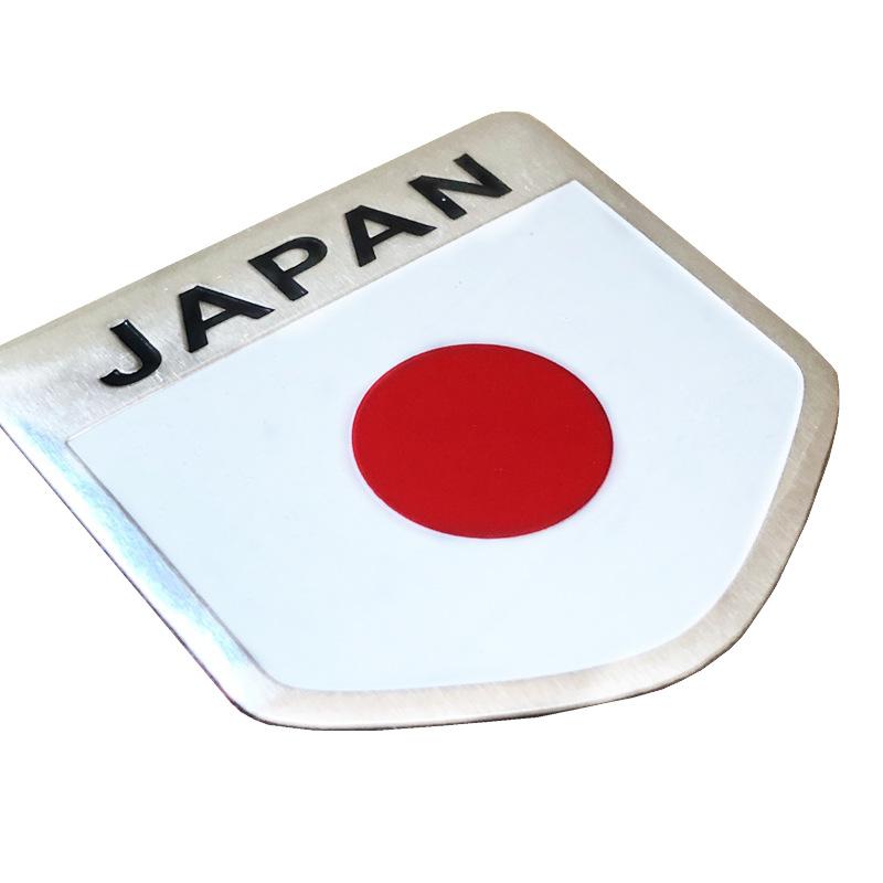 Flag Shield Emblem Metal Badge Car Truck Motorcycle Body Bumper Garnish Styling Sticker Car Accessories