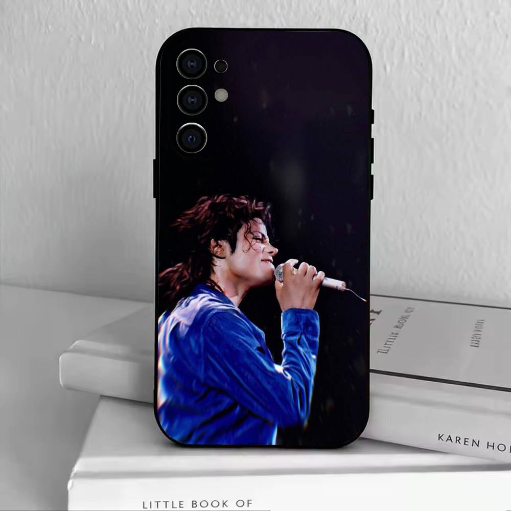 Чехол для телефона MJ-Michael Jackson Черный Силиконовый Мягкий Для Samsung S25,S24,S21,S22,S23,S30,Ultra,S20,Plus,Fe,Lite