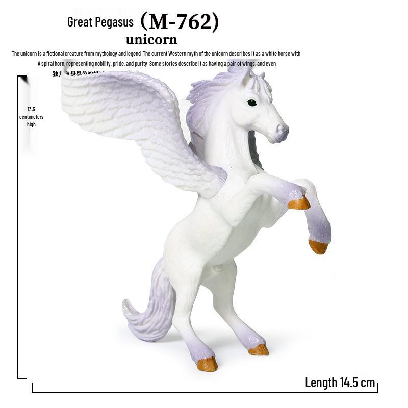 European Mythology Legend Pegasus Unicorn Toy Model for Kids