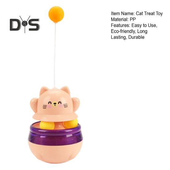 Диспенсер для игрушек и лакомств для кошек с 3 шариками Экологичный, безопасный в использовании, интерактивный мяч-головоломка для кошек, кормушка для домашних животных, аксессуары