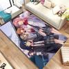 Сексуальный коврик для девочек Zero Two DARLING In FRANXX, ковер для дома, гостиной, спальни, дивана, коврик для двери, детский нескользящий напольный коврик, подарок
