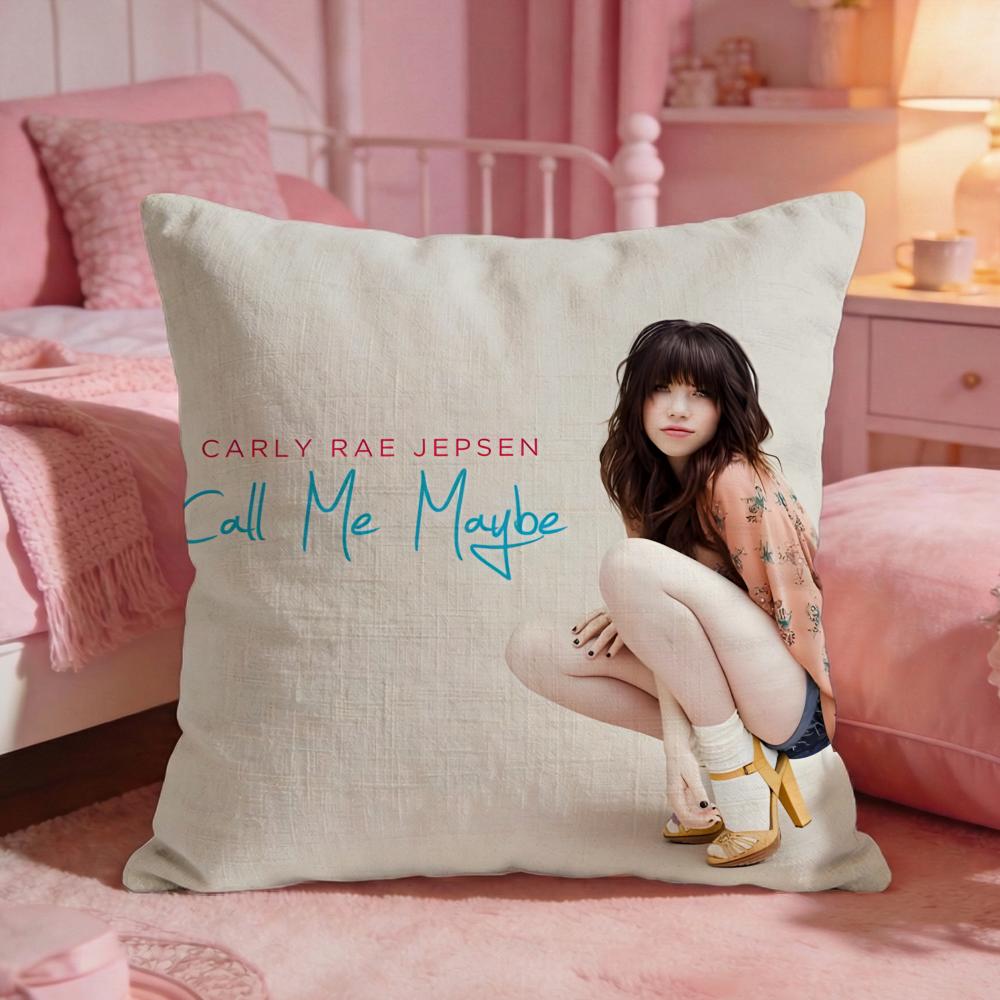 Carly Rae Jepsen Cushion Cover Premium Comfort Reversible Pillow Cove Two in One Design for Any Room Car Interior