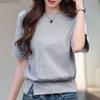 Navava Women Daily Plain Round Neck ShorT Sleeve T shirT nT3275