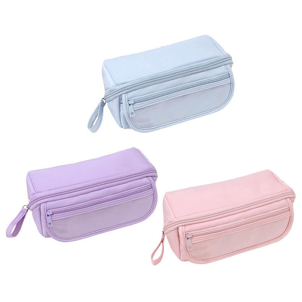 Large Capacity Pencil Case Cartoon Stationery Bag Durable Pen Bag Students