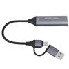 Карта захвата видео 4K HD в USB C и A с низкой задержкой USB 3.0 для стриминга, конференций, обучения