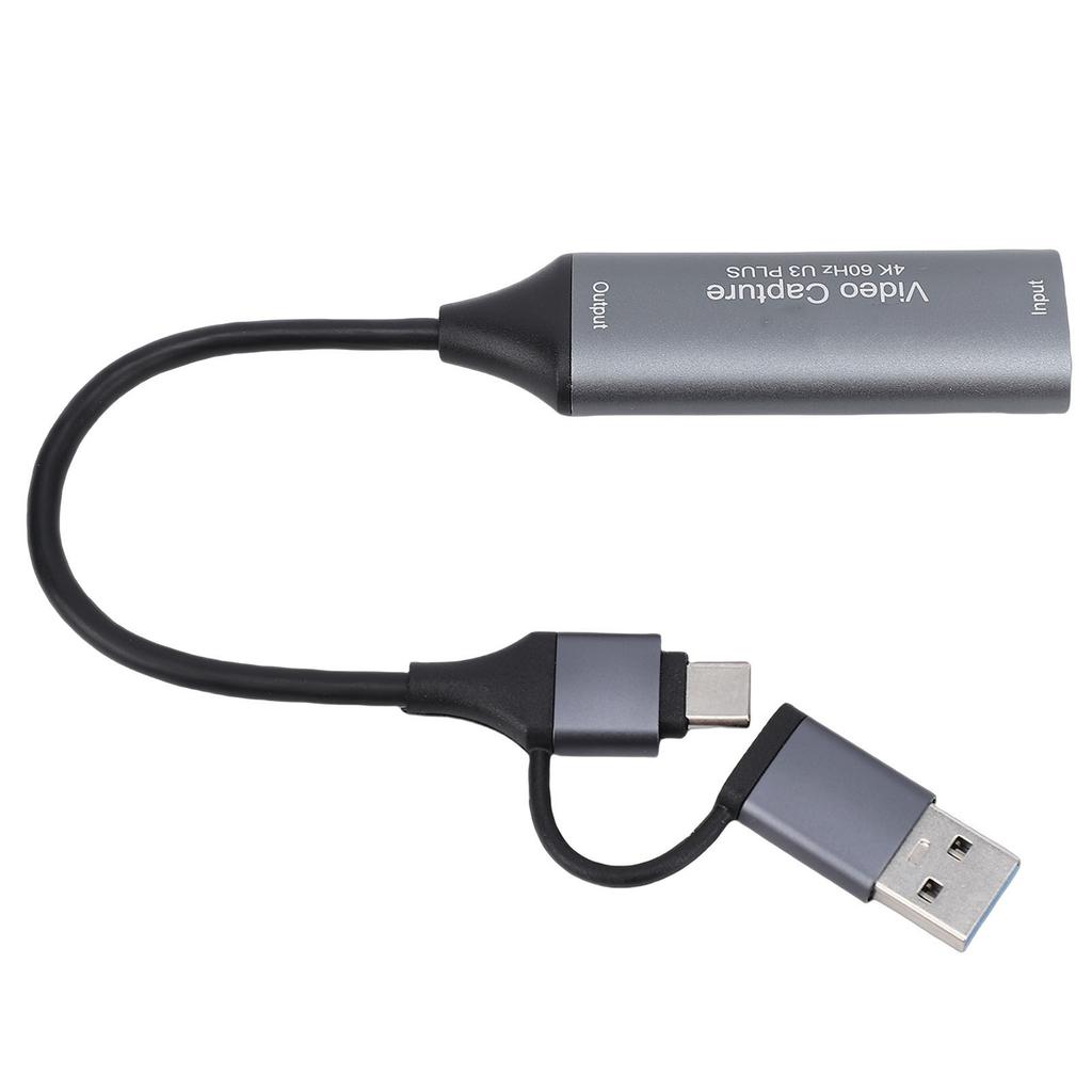 Карта захвата видео 4K HD в USB C и A с низкой задержкой USB 3.0 для стриминга, конференций, обучения