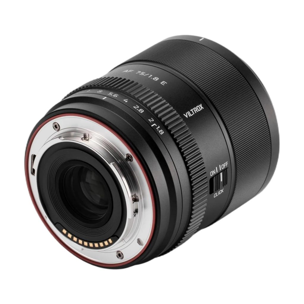 Viltrox AF 75mm EVO E для Sony Компактный и легкий средний телеобъектив с фиксированным фокусным расстоянием Большой светосилы Сменный объектив для беззеркальных камер Sony