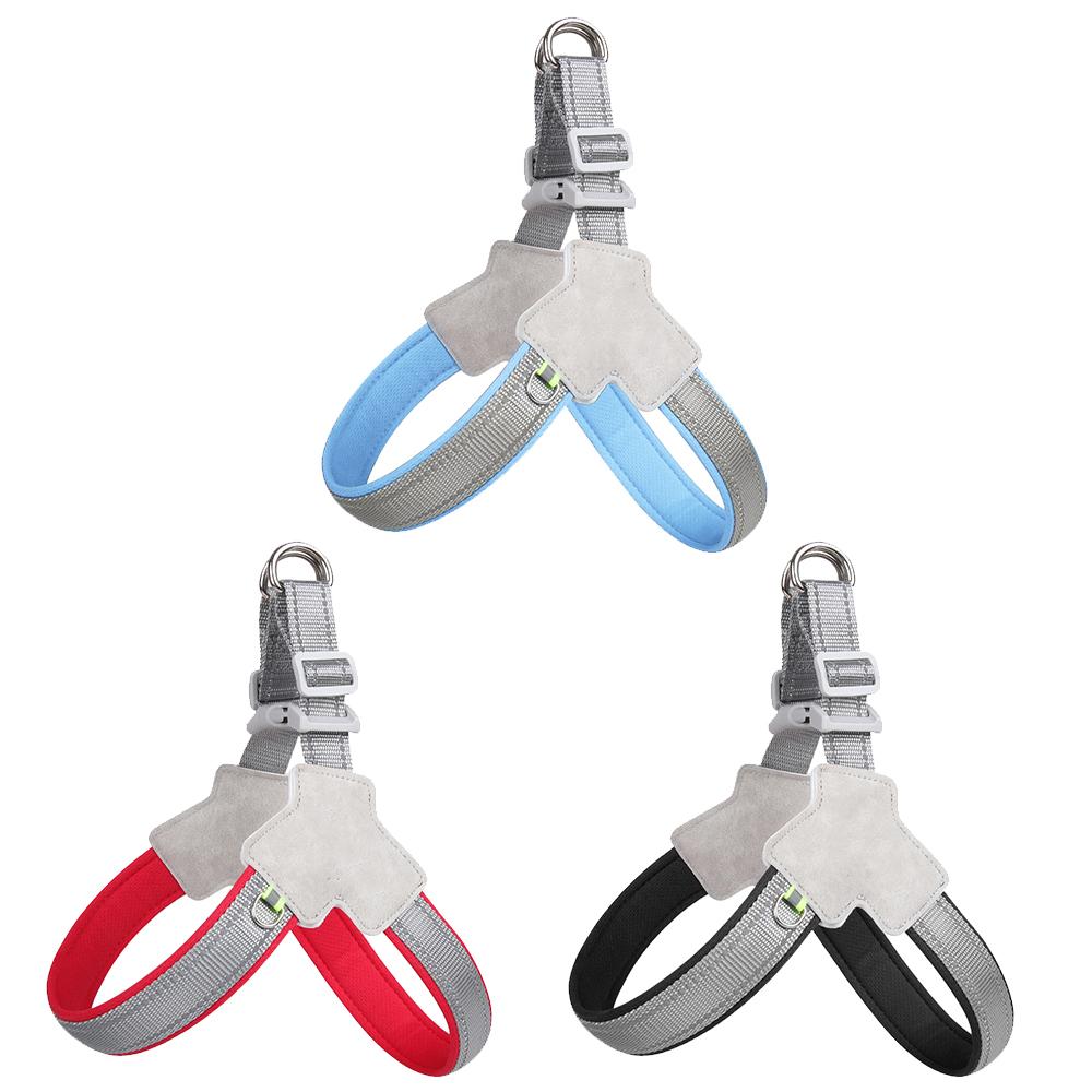 Светоотражающая шлейка для домашних собак для маленьких, средних и крупных собак, регулируемый нейлоновый нагрудный ремень для питомцев, шлейка-коллар без рывков, товары для бульдогов