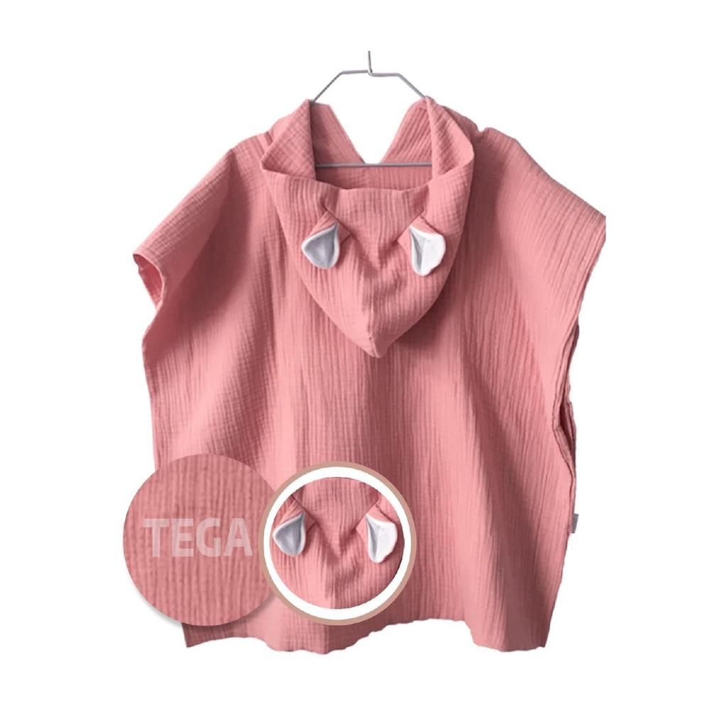 Органический 100% хлопок, 4 слоя муслина с капюшоном, пляжный детский детский халат-пончо, банное полотенце