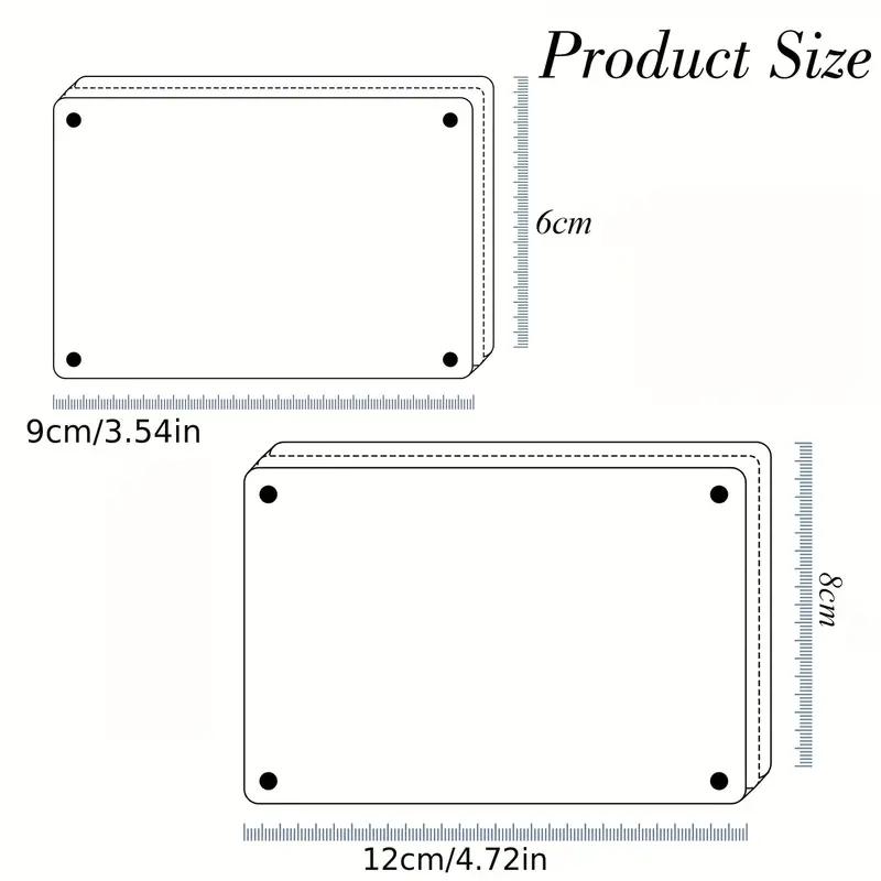 Acrylic Magnetic Photo Frames Refrigerator Mini Picture Frames Magnets Double Sided Wallet Size Fridge Frames for Polaroid Film
