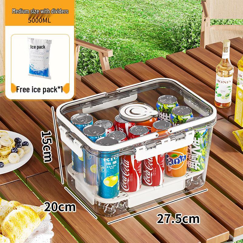 Средние контейнеры Yiceng для хранения продуктов с дренажем (2-Pack)