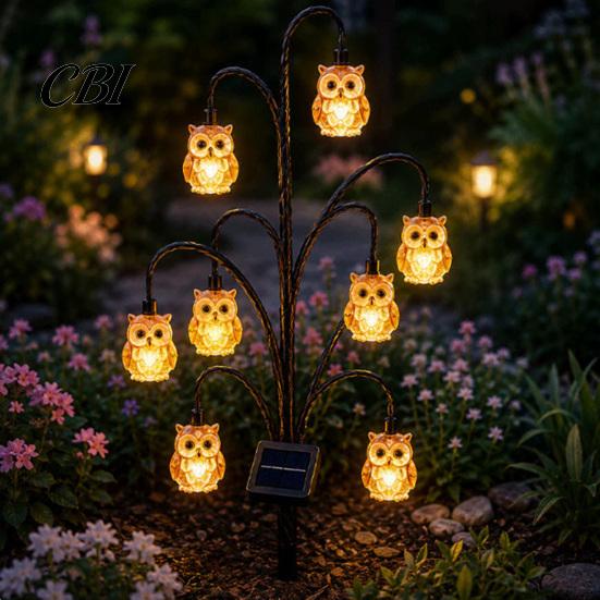 Outdoor Decorative Path Lights Solar Pathway Light, Bird-shaped Stump Garden Stake with Warm Terrace And Balcony Accents LED Lights, Waterproof