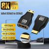 Адаптер, совместимый с HDMI, Mini HDMI Micro HDMI к HDMI адаптер 8K@60Hz 4K@120Hz/144Hz Конвертер «папа-мама» для HDTV, ноутбука, PS3