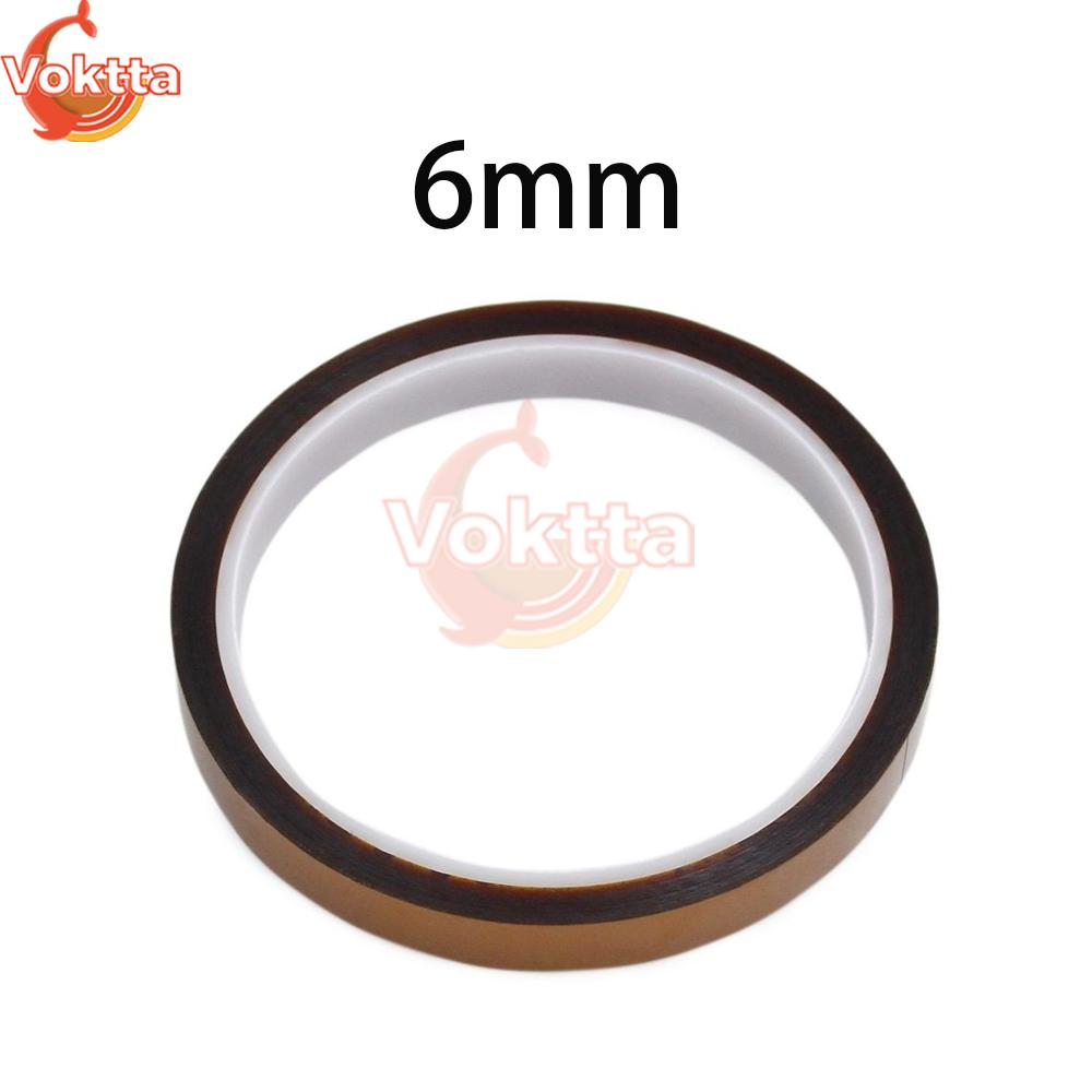 100ft Self-adhesive Tape Sticky High Temperature Heat Resistant Polyimide Insulation Tape for 3D printing, welding, masking