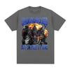 Undiagnosed But Im Pretty Sure Wolf Funny Meme Tshirt For Unisex Women Harajuku Gothic Retro Tshirt Cotton Oversized T Shirt Tops