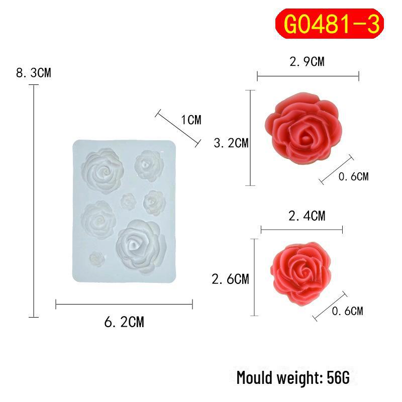 Силиконовая форма Chou Kai Rose для самостоятельного изготовления цветочных тортов, помадки и шоколадной выпечки.