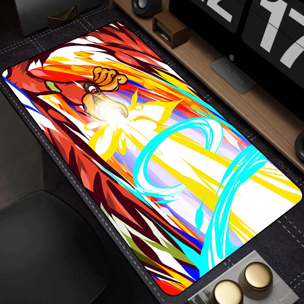 Large Kawaii Mouse Pad Laptop Non Slip Gaming Keyboard Mats Rug New Japan Anime P-pokemon Mousepad XL Gamer Cabinet elf Desk Mat