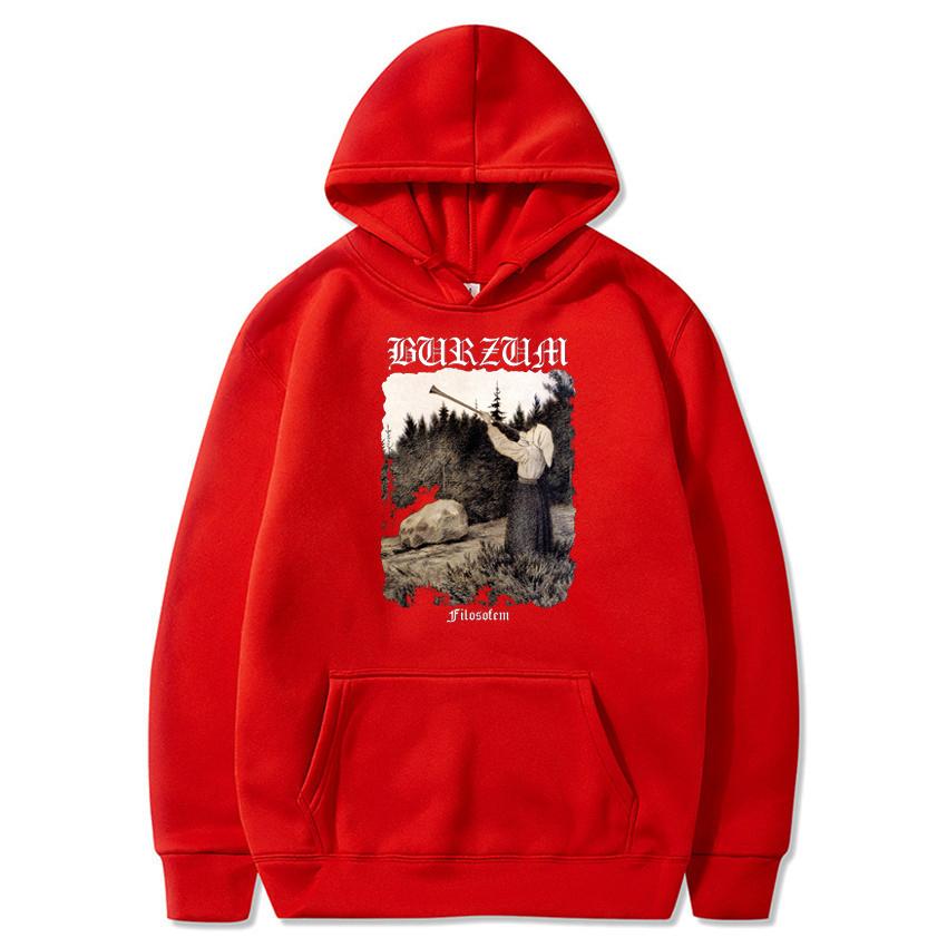 Толстовки Burzum Filosofem Metal Music Band с принтом уличной одежды унисекс Женская мода негабаритных толстовок пуловеры с капюшоном спортивные костюмы