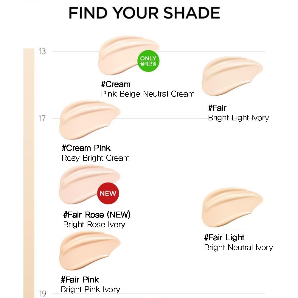 JUNG SAEM MOOL Набор тонального крема-кушона Essential Skin Nuder 14 г + Сменный блок 14 г Оттенок Fair Light Естественное сияние Кушон
