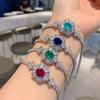 Sace Gems Браслет из медного сплава с цирконами – стильный и изысканный свадебный подарок подругам.