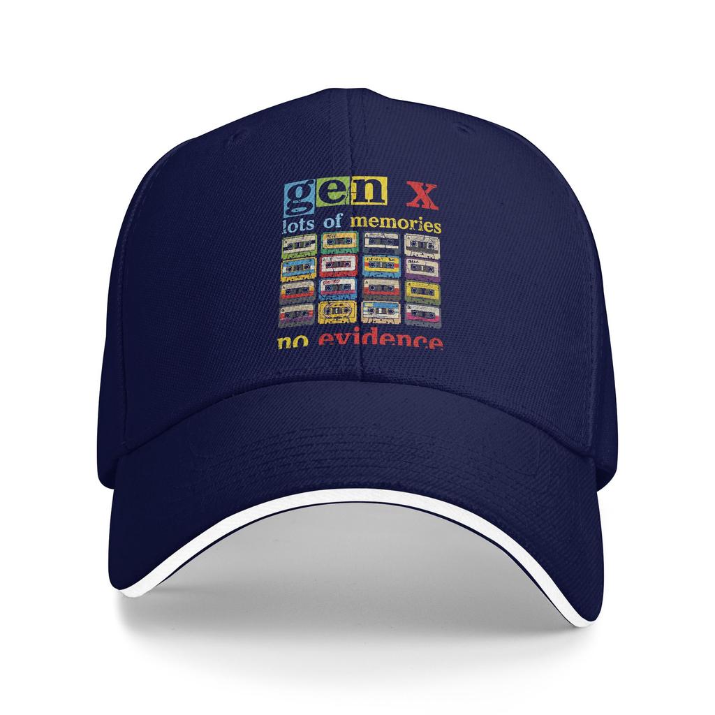 Spring Casual Baseball Cap Gen X Cassette Memories No Evidence Running Hippie Trucker Hat Visor Street Style Snapback Cap